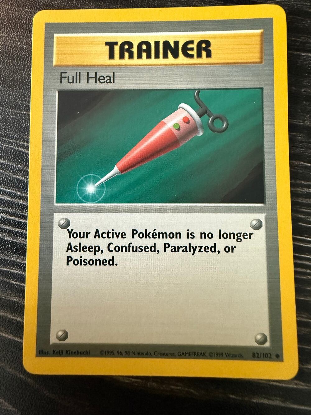 1999 Pokémon Base Set "Full Heal" Trainer Card (82/102)